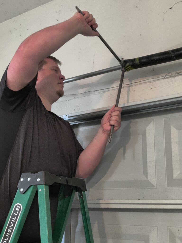 Michael working on a spring