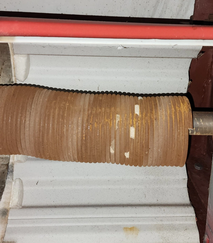 broken spring of commercial garage door